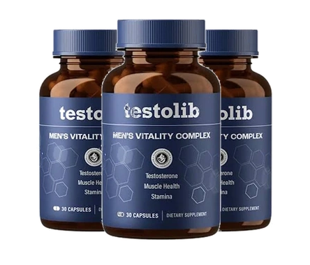 Testolib 90-Tage-Vorrat mit drei Flaschen